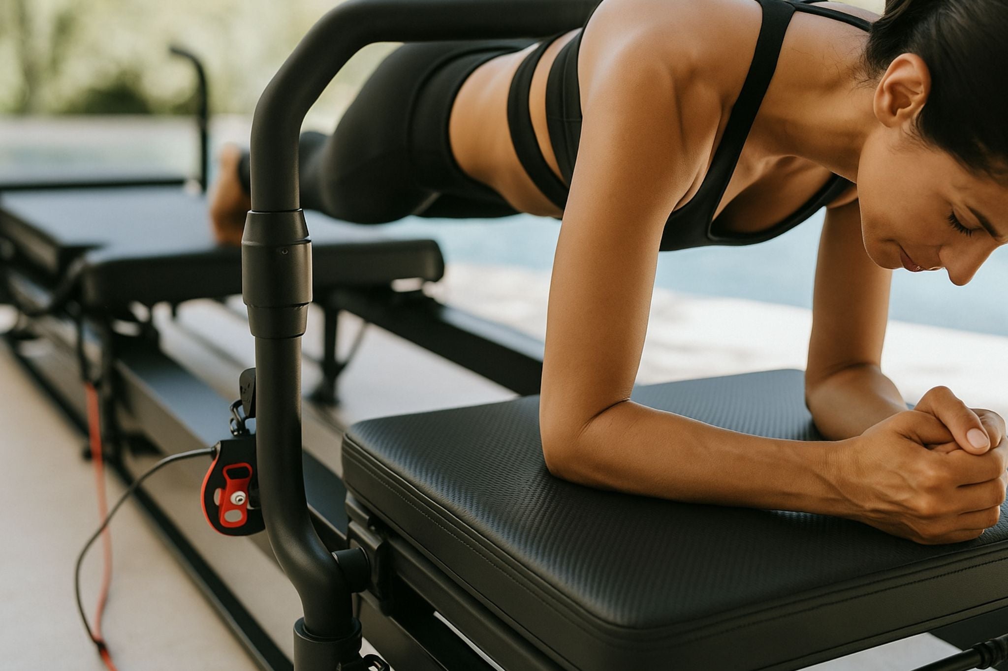 femme qui fait du pilates lagree