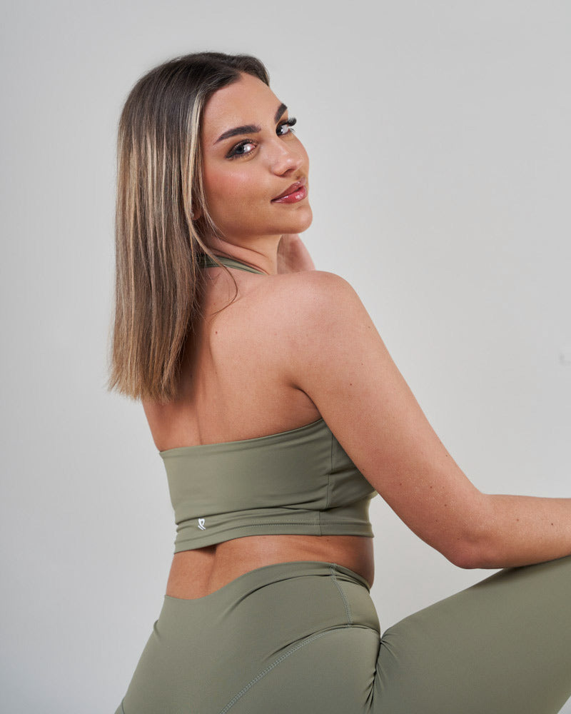 Reaverfit, Léger, Sport, Anti-transpiration, Femme, Séduisant, Brassière, Activewear, Vert, Flexible
