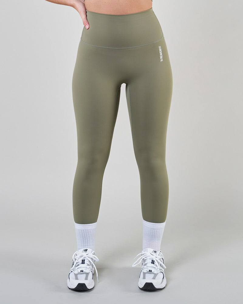 Reaverfit, Sport, Léger, Femme, Anti-frottement, Brassière, Activewear, Taille haute, Vert kaki, Flexible, Élégant