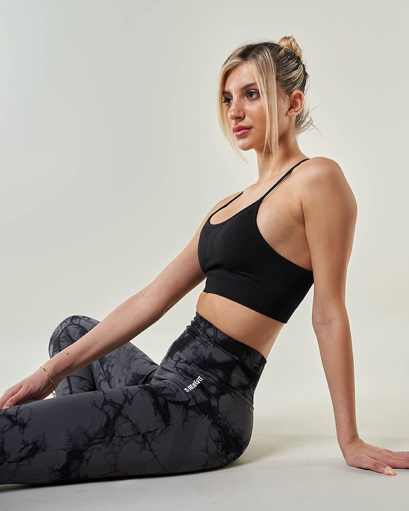Ensemble de sport femme et legging taille haute en nylon et élasthanne, taille haute avec ceinture élastique gainante tenue de sport fashion 2023
