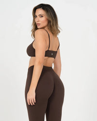 Brassière de sport ICÔNE Marron