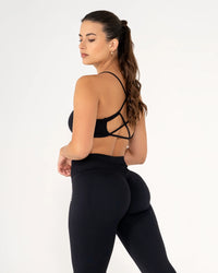 Brassière dos croisé CORE Noir