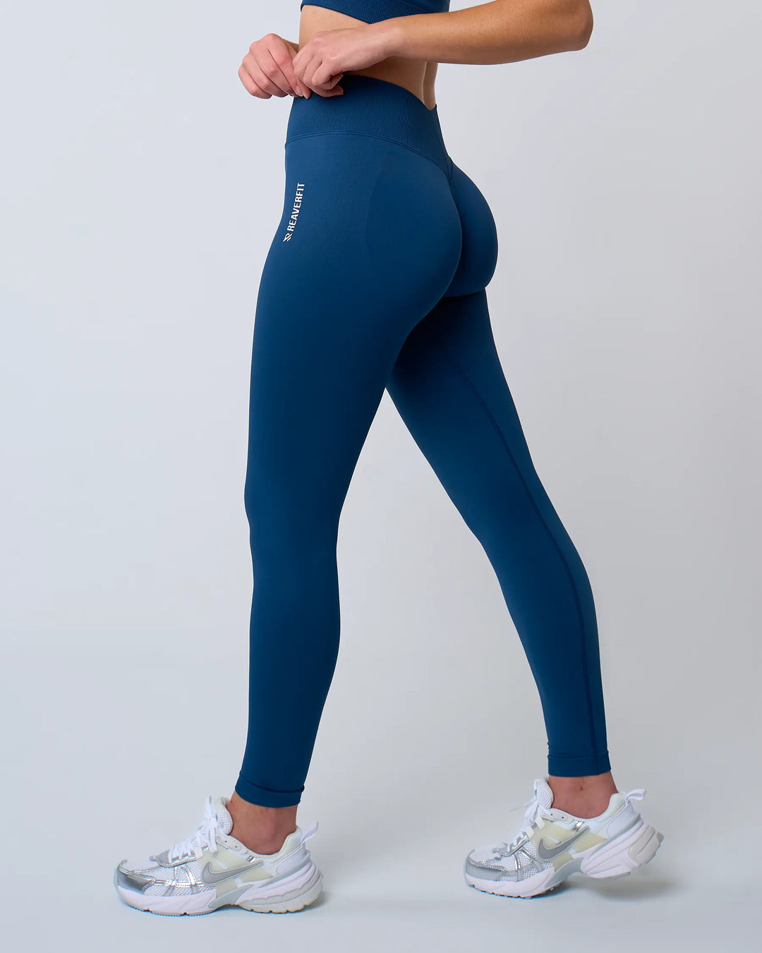 Legging orders bleu femme