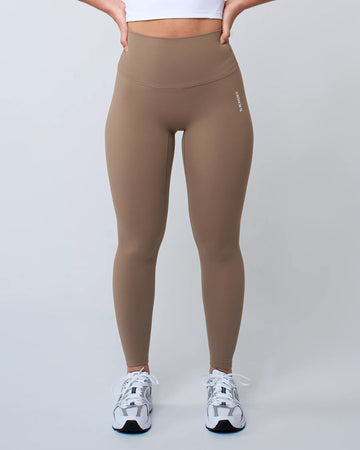 LUXE Camel High Waisted Sports Leggings Comfort and Style