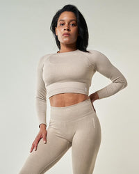 Beige COCOON Crop Top