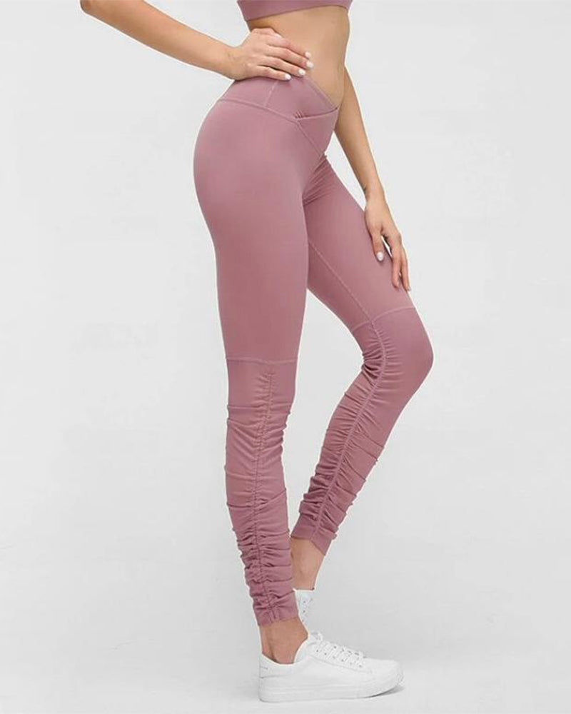 bas de sport femme couleur rose tendance design activewear ideal pour yoga pilates zumba body pump 2023