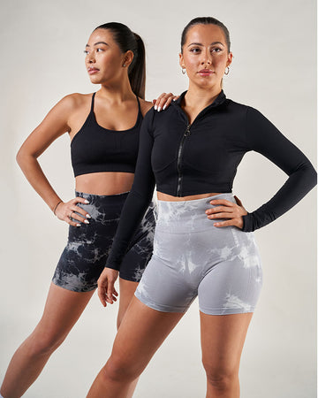 Women's Push-Up Sports Shorts - ALYA Gray