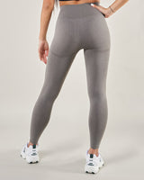 Bas de sport legging taille haute Gris activewear Un mélange parfait de confort, opacité maximum, tendance 